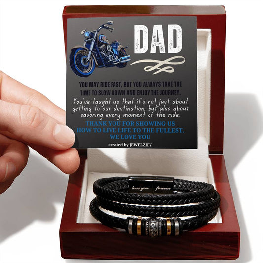 To Dad - Love You Forever Bracelet